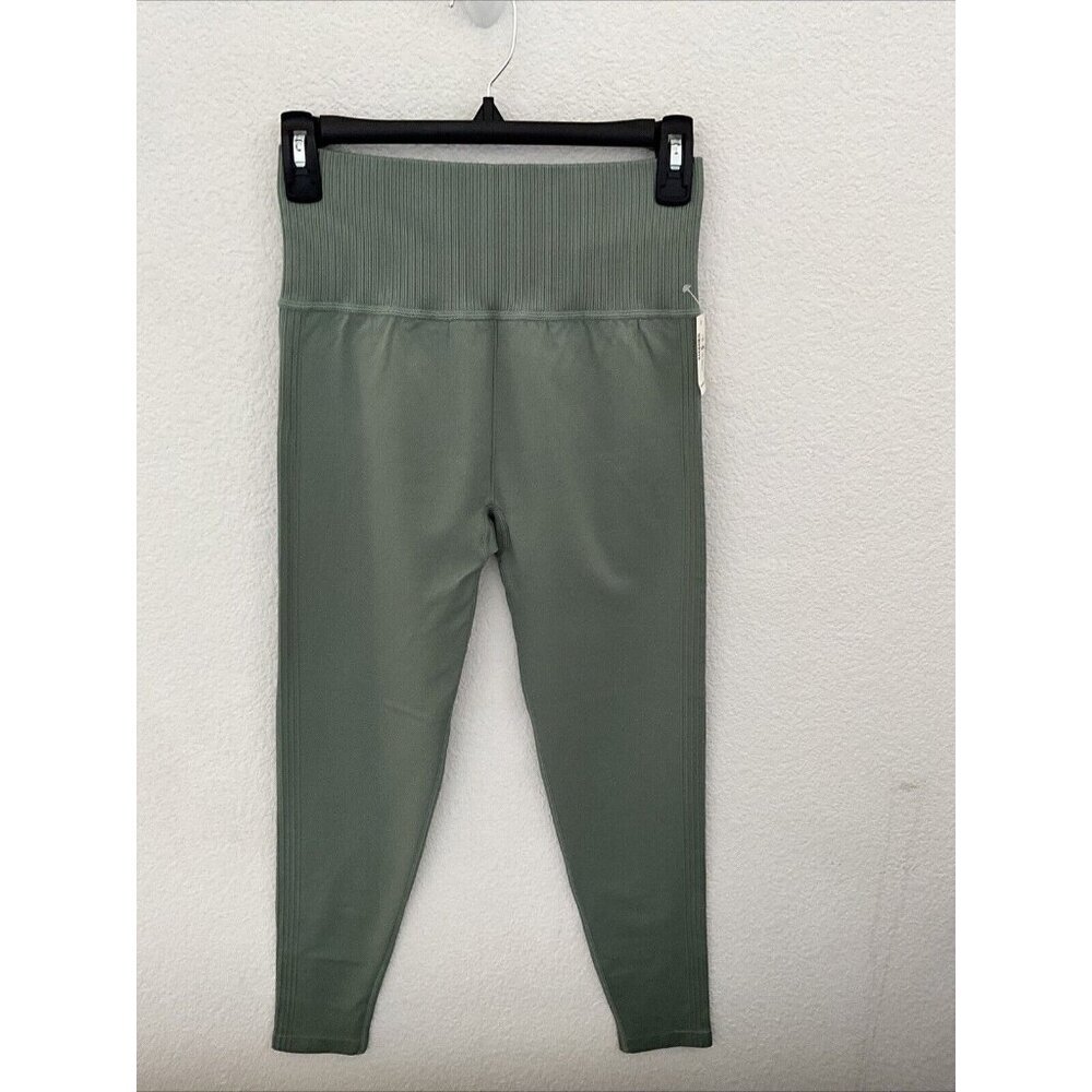 Aero NEW Seamless Leggings High Rise Ankle Women's Size Medium Color Green